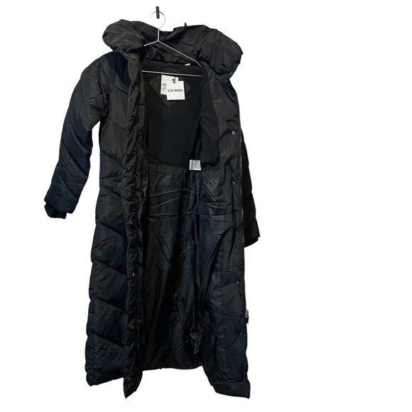 Steve Madden $225 Insulated Long Winter Parka Coat XS Removable Hood Quilted - Picture 5 of 14